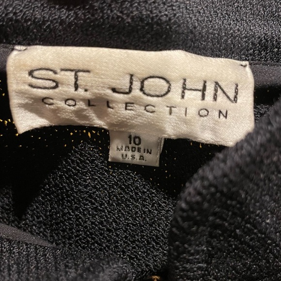 ST. JOHN COLLECTION KNIT ZIP UP CARDIGAN SIZE 10 - Picture 7 of 7